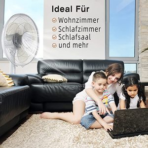 18 Inch Với Quạt Hút Từ Xa Chức Năng Dao Động & Nghiêng Gắn Tường 3 Điều Khiển Tốc Độ Kích Hoạt Dây Kéo - Product Image 6