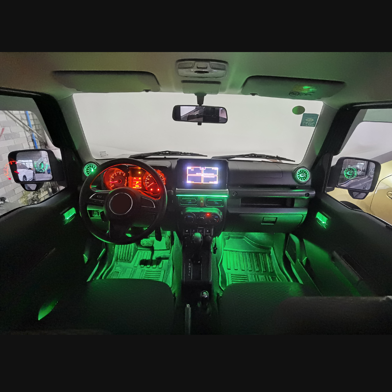 ジムニーJB64 JB74 LEDエアコン吹き出し口 左右セット スズキ ジムニー Jb64 Jb74用 Led エアコン吹き出し口 アンビエント