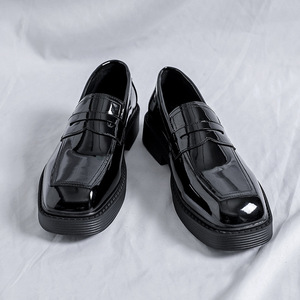 <b>Men</b> Youth Fashion <b>Platform</b> <b>Shoes</b> Casual Faux Suede Trendy Lightweight Comfortable Breathable Daily Wear Style - Product Image 2