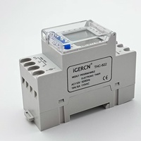 Minuteur électrique à double canal six langues, contrôle automatique 24h/24, 7 jours/7, 110V AC 16A, relais de contrôle de minuterie THC-822