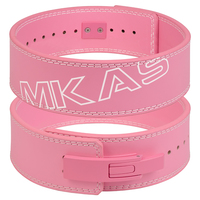 Ceinture de musculation rose MKAS, support de poignet, sangles de cheville, genouillère, sangles de gym, coussin d'épaule pour haltères, accessoires de fitness pour salle de sport