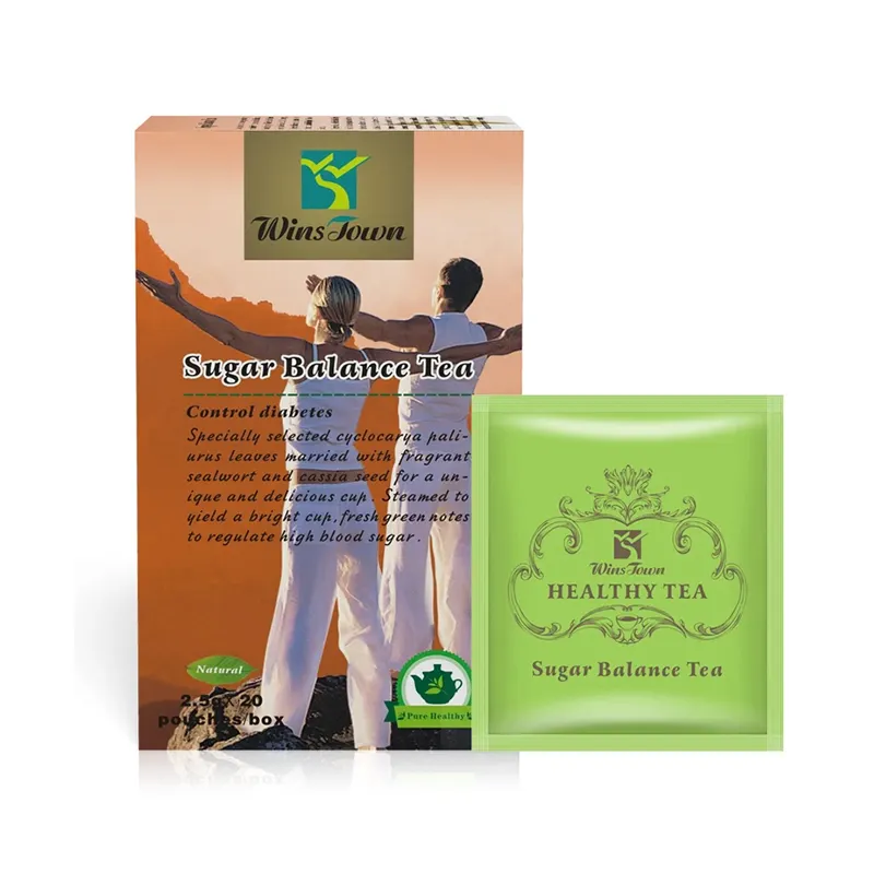 Winstown Blood Sugar Balance Tea Oem Té de hierbas de limpieza de sangre natural para la diabetes Baja la presión arterial alta Alivio de grasa W