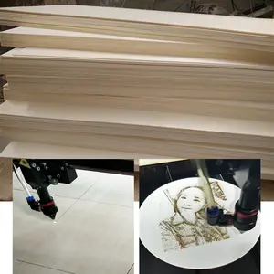 Láminas de abedul/álamo/tilo de 1.5mm-30mm, láminas de madera contrachapada de tilo para corte láser - Product Image 5
