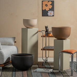 Grandi vasi per interni ed esterni <span class=keywords><strong>in</strong></span> fibra di cemento <span class=keywords><strong>in</strong></span> argilla con foro di drenaggio per la casa e <span class=keywords><strong>il</strong></span> <span class=keywords><strong>giardino</strong></span> di fiori - Product Image 2