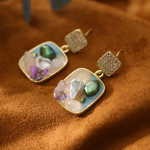 Conjunto de Joyería con Perlas Barrocas, Collar y Pulsera de Amatista Púrpura Irregular y Aventurina, Accesorio Ajustable para <span class=keywords><strong>Celebraciones</strong></span> - Product Image 4