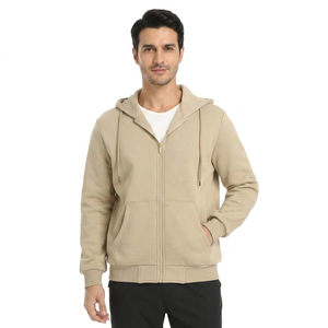 Men's Pullover <b>Hoodie</b> Fleece Fabric Polyester/Cotton Regular Fit Quick Dry Breathable Winter Casual - Product Image 1