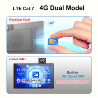 Autoradio OEM/ODM sans fil 4G SIM Carplay 10.1 Android 15 4G+64G 1080P avec caméra embarquée GPS 4G ADAS et boîte noire DVR