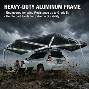 Toldo Lateral para Auto Soar SAF 360 Grados Tipo Foxwing, Autoportante, Impermeable, Protección UV, 200x250cm, Plegable para Camping - Product Image 4