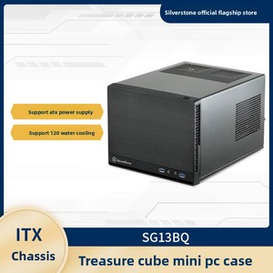 SilverStone SG13B Treasure 13 Case Full Tower Mini-ITX in Metallo con Alimentatore / Raffreddamento ad Aria - Product Image 2