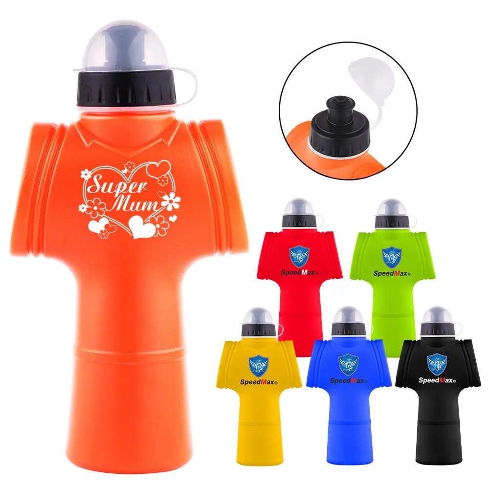 Summer Promotion Stock Hot Selling T-Shirt BPA Free Drinking Bottle Plastic Sports Water Bottle 450ml