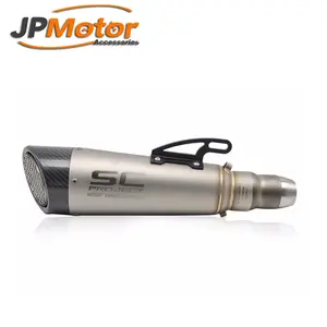 51mm high performance straight pipe stainless steel carbon tail motor exhaust for Yamaha R1 R3 R6 R7 slip on exhaust pipe