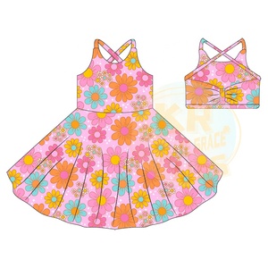 KERUI-2024 Unique Design Yoga Dress Women Dress Active Wear Kids Girls Sports Sets - Product Image 2