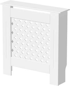 Cubierta de radiador de muebles para el hogar de estilo europeo, cubierta de radiador lacada pequeña, gabinete de radiador E1 MDF - Product Image 1