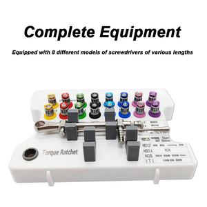 Kit de réparation d'<span class=keywords><strong>implants</strong></span> dentaires, tournevis à couple pour blanchiment des dents, clé dynamométrique, kit prothétique, 15-70 Ncm, tournevis à cliquet, outil de réparation d'<span class=keywords><strong>implants</strong></span> dentaires - Product Image 2