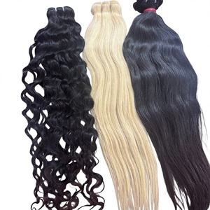 ผมแท้จากอินเดียแบบมัด 100% เกรดเวอร์จิ้น คิวติเคิลเรียงเส้นเดียวกัน นุ่ม สีดำธรรมชาติ ลอนบอดี้เวฟ ไฮไลท์ ขายส่ง มีตัวอย่าง - Product Image 1