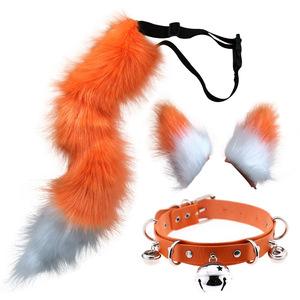 Yihaoyi - Juego <span class=keywords><strong>de</strong></span> 3 Piezas <span class=keywords><strong>de</strong></span> Diadema <span class=keywords><strong>de</strong></span> Orejas <span class=keywords><strong>de</strong></span> Lobo y <span class=keywords><strong>Zorro</strong></span> con Pelo Sintético Ajustable, Horquilla para el Cabello, Color Personalizable, Estilo Anime, Disfraz <span class=keywords><strong>de</strong></span> Cosplay - Product Image 2