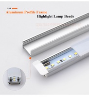 Lumière LED avec boucle intégrée de haute qualité, bande dure, montage en Surface sur barre, en aluminium, pour cuisine intérieure, 6w, 12w, Smd, sous-meuble