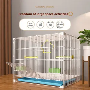 Fabrika Toptan Satış Tellerden Yapılmış Papağan Kafesi, Sazan Papağanları ve Kaplan Papağanları İçin Özel Şifreli Çok Kuşlu Büyük Boy Ev Tipi Villa Kuş Kafesi - Product Image 3