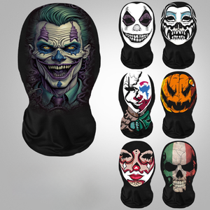 Logo personalizzato 3D stampato full <span class=keywords><strong>face</strong></span> Cagoule Halloween Cosplay divertente copricapo maschera da sci - Product Image 1