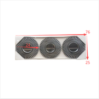 Lot de 3 miroirs muraux décoratifs en plastique ajouré, style Art Déco, écologiques, réglables et durables, pour décoration murale de ferme