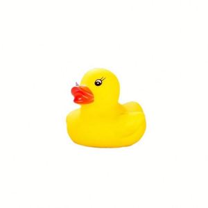 Customized Shape Logo Rubber Transparent Little Yellow Duckling Gift Coffee Shops Colorful Duck Baby <b>Bathing</b> Water Play Squeaks - Product Image 5