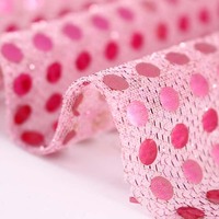 Tissu en maille tricoté à paillettes scintillantes pour la décoration de table de fond de fête de mariage