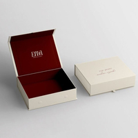 Boîte cadeau de luxe avec logo personnalisé en relief, fermeture magnétique, boîte en papier rigide pour cadeaux de mariage, taille personnalisable