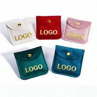 Meilleure Vente : Pochette en Velours Personnalisable avec Logo pour Bijoux, Porte-Bague, Collier – Sacs Cadeaux Élégants pour Bijoux avec Logo Personnalisé