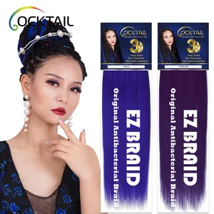 Kanekalon fiber braid and synthetic hair artificial indonesia, braiding expression extention easy smooth style