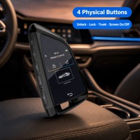 Télécommande universelle intelligente Kaifute CF568 à 4 boutons avec écran tactile LCD, entrée sans clé, anti-perte, compatible tous modèles de voitures, personnalisable OEM, garantie 1 an