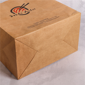 Tùy chỉnh in <span class=keywords><strong>Kraft</strong></span> túi giấy cho siêu thị sử dụng cho cà phê sữa trà Baking Takeaway quà tặng bao bì - Product Image 5