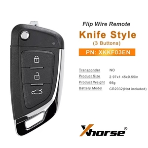 Llave Remota Universal Plegable Xhorse XKKF03EN 06 de 3 Botones Estilo Navaja para Herramienta VVDI, Versión en Inglés - Product Image 6