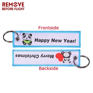 Thời Trang Trang Sức OEM Keychain Hành Lý <span class=keywords><strong>Tag</strong></span> Thêu Tùy Chỉnh <span class=keywords><strong>Key</strong></span> Chains Hủy Bỏ Trước Khi Chuyến Bay <span class=keywords><strong>Tag</strong></span> - Product Image 2