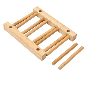 Multifunktions-Küchen geschirr Aufbewahrung regal Bambus Holz <span class=keywords><strong>Display</strong></span> Bambus Tee Kaffeetasse Abtropffläche <span class=keywords><strong>Rack</strong></span> Trocknen - Product Image 2