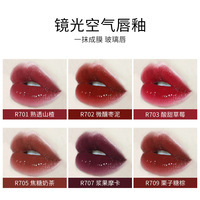 Rouge à lèvres hydratant et émollient de haute qualité, noir, taille standard, effet miroir, brillant, végétalien, enrichi en vitamines