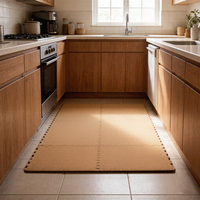 Matras Puzzle Busa EVA dengan Tekstur Kayu dan Lapisan Gabus untuk Dapur, Kualitas Internasional, Bebas Formaldehida, Ramah Lingkungan, Gomma Puzzle