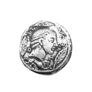 실버 도금 복제 고대 그리스 골동품 동전 AR Tetradrachm 기념 동전의 구호 공예