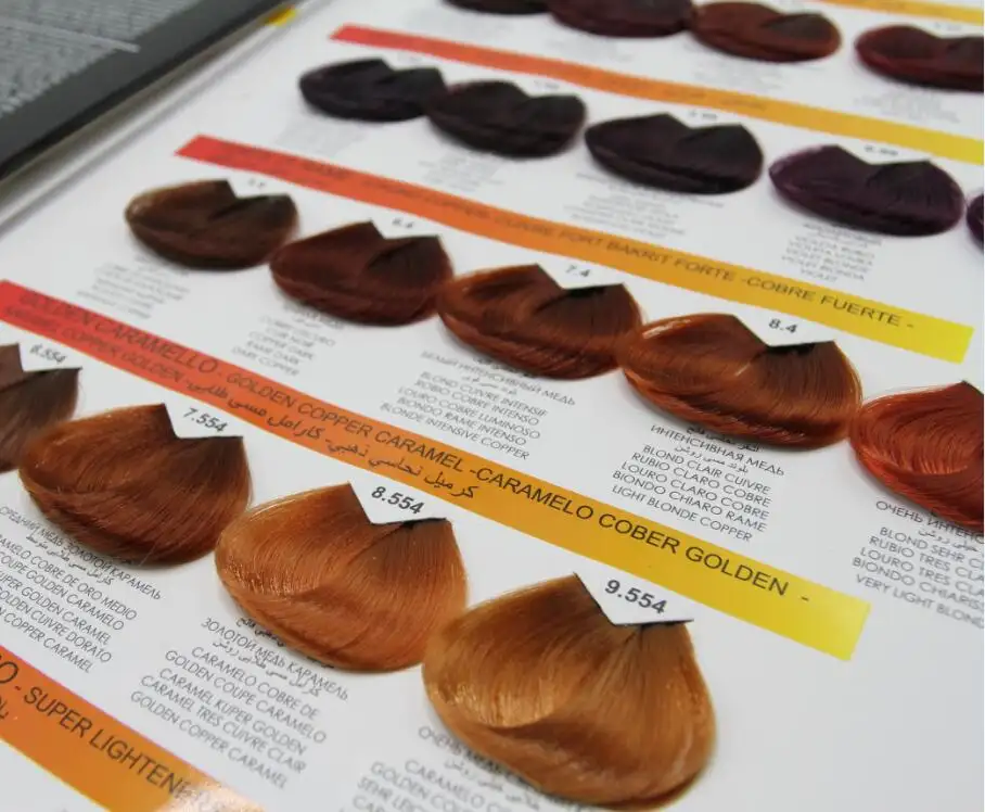 2021 सौंदर्य 2020 बाल रंगीन क्रीम-बाल डाई सौंदर्य उपकरण सैलून के लिए पेशेवर सैलून उपयोग के लिए बालों का रंग पुस्तक