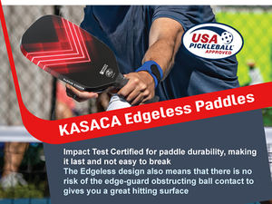 Équipement de pagaie de pickleball en fibre de carbone thermoformé en nid d'abeille Edgeless Design 13mm - Product Image 4