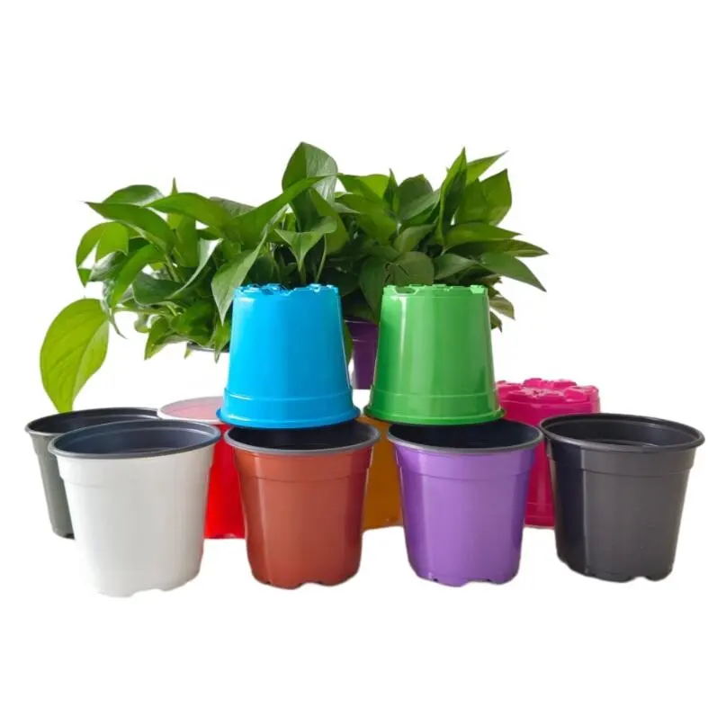 Gallon White Nursery Pot Flower 15Pcs Labels Plastic Plant Container Perfect Plants Seedlings Vegetables Succulents