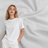 100% tissu tricoté double face modal maillot simple extensible écologique pour vêtements de nuit style rayure