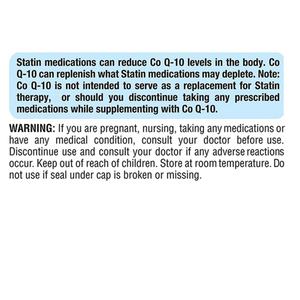 Suplemento Dietético de CoQ10 100mg para Adultos, Apoya la Salud del Corazón, Cápsulas Blandas de Coenzima Q10 - Product Image 3