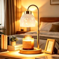 Lampe chauffe-bougie électrique d'aromathérapie, hauteur réglable, gradation progressive pour bougies en pot, décoration de chambre