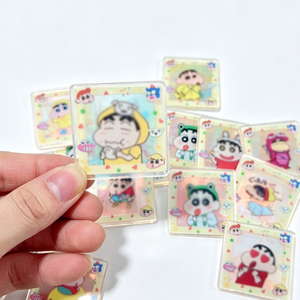 Support en acrylique holographique personnalisé double face imprimé UV, motif arc-en-ciel, idéal pour les fans d'anime, cadeau d'entreprise créatif à faire soi-même, vente en gros - Product Image 3