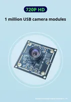 OV9732 Yüz Tanıma Görüntü Alma Kamera Modülü 1280x720 720p UVC Protokolü ve Manuel Odaklama Özellikli USB Sürücüsüz