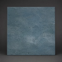 Revêtement mural moderne pour l'intérieur et l'extérieur, en quartz MCM texturé bleu profond, imperméable, ignifuge, insonorisant, résistant à l'humidité