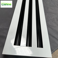 Diffuseur linéaire réglable en aluminium pour plafond HVAC, grille d'aération, taille personnalisée, sortie d'air conditionné VAV