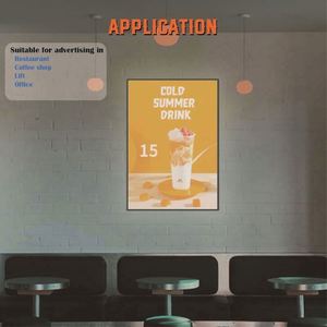 Ultra Thin Aluminum Frame Rectangle LED <b>Light</b> Box-Waterproof Freestanding for Restaurant Shopping Center Menus A1/A2/A3/A4 Sizes - Product Image 6