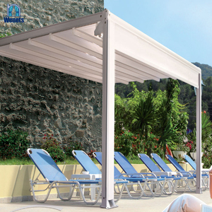 Pergola à toit rétractable télécommandée en promotion – Système d'auvent pliant pour terrasse avec couvertures de toit rétractables - Product Image 4