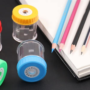 12 pièces / boîte Retour à l'école <span class=keywords><strong>Rouge</strong></span> Jaune Vert Bleu <span class=keywords><strong>Taille</strong></span>-<span class=keywords><strong>crayon</strong></span> manuel à trou unique pour crayons de 8 mm de diamètre <span class=keywords><strong>Crayon</strong></span> - Product Image 6